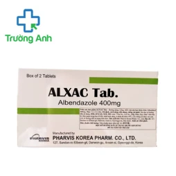 Alxac Tab 400mg Pharvis - Thuốc điều trị kháng kí sinh trùng hiệu quả