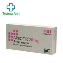 Amicor 20mg Medochemie - Thuốc điều trị tăng cholesterol máu hiệu quả