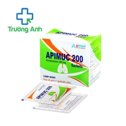 Apimuc 200 (thuốc cốm) - Thuốc điều trị rối loạn tiết dịch phế quản hiệu quả của Apimed