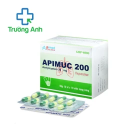 Apimuc 200 (viên nang) - Thuốc điều trị rối loạn tiết dịch phế quản hiệu quả của Apimed