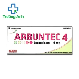 Arbuntec 4 - Thuốc điều trị đau và viêm xương khớp của MEDISUN 