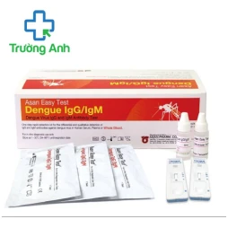Asan Easy Test Dengue IgG/IgM (25 test) phát hiện kháng thể IgG và IgM sốt xuất huyết.