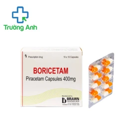 Boricetam 400mg Brawn - Thuốc điều trị suy giảm trí nhớ hiệu quả