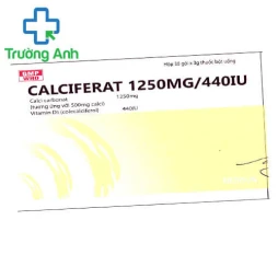 CALCIFERAT 1250 MG/440IU -  Bổ sung calci, Vitamin D của Medisun