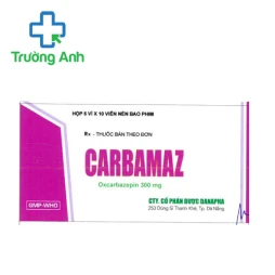 Carbamaz 300mg Danapha - Thuốc điều trị động kinh hiệu quả