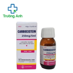 Carbocistein 250mg/5ml Dopharma - Thuốc điều trị rối loạn dịch tiết phế quản