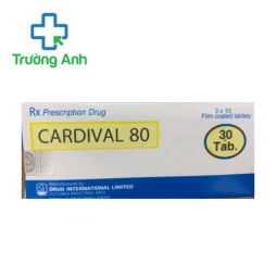 Cardival 80 Drug International - Thuốc điều trị tăng huyết áp hiệu quả