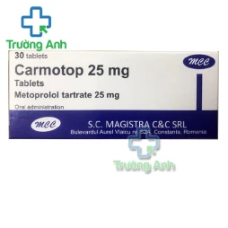 Carmotop 25mg - Thuốc điều trị tăng huyết áp hiệu quả của Romania