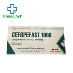 Cefopefast 1000 Tenamyd - Thuốc điều trị nhiễm khuẩn hiệu quả