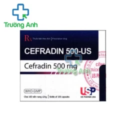 Cefradin 500-US (viên nang) - Thuốc điều trị viêm nhiễm đường hô hấp hiệu quả
