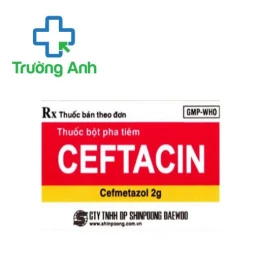 Ceftacin 2g - Thuốc điều trị nhiễm trùng, nhiễm khuẩn hiệu quả của Shinpoong Daewoo