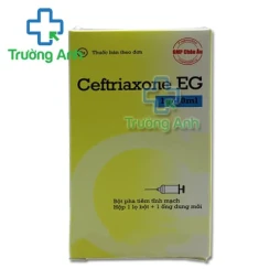 Ceftriaxone EG 1g/10ml - Thuốc điều trị nhiễm khuẩn nặng của Pymephaco