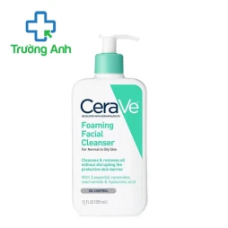 Sữa rửa mặt CeraVe Foaming Cleanser cho da dầu hiệu quả