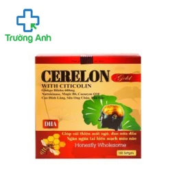 Cerelon Gold with Citicolin USA (mẫu đỏ vàng) - Hỗ trợ tăng cường tuần hoàn não
