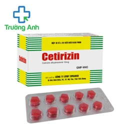 Cetirizin 10mg Tipharco (100 viên đỏ) - Thuốc chống dị ứng hiệu quả