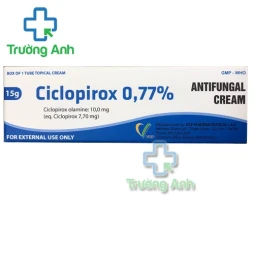 Ciclopirox 0,77% VCP 15g - Thuốc điều trị nấm da hiệu quả