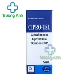 Cipro-USL 5ml - Thuốc nhỏ mắt điều trị loét giác mạc hiệu quả