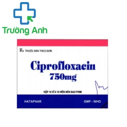 Ciprofloxacin 750mg - Thuốc điều trị nhiễm khuẩn của Hataphar