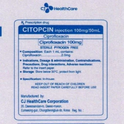 Citopcin Injection 100mg/50ml - Thuốc điều trị nhiễm khuẩn của CJ Healthcare