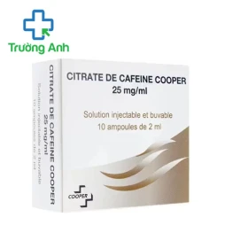 Citrate De Cafeine Cooper 25mg/ml (2ml) - Thuốc điều trị suy tim hiệu quả
