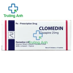 Clomedin Tablets 25mg Remedica - Thuốc điều trị tâm thần phân liệt