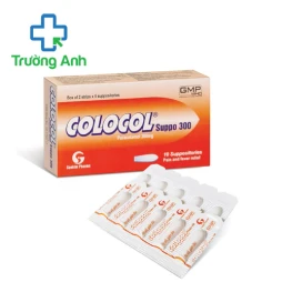 Colocol suppo 300 Saokim Pharma - Thuốc giảm đau hạ sốt hiệu quả
