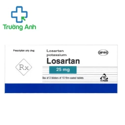 Losartan 25mg TV.Pharm - Thuốc giúp điều trị bệnh tăng huyết áp