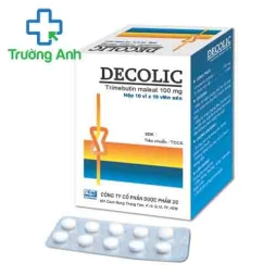 Decolic 100mg F.T.Pharma - Thuốc điều trị đau, rối loạn tiêu hóa hiệu quả