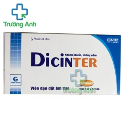Dicinter - Viên đặt điều trị viêm âm đạo của Dược phẩm Phúc Tường