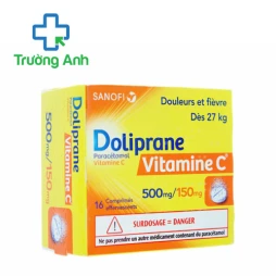 Doliprane Vitamine C 500mg/150mg - Thuốc giảm đau hạ sốt hiệu quả