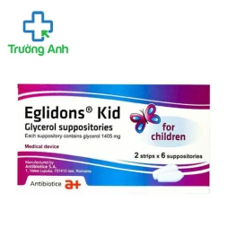 Eglidons kid - Viên đặt trực tràng điều trị táo bón hiệu quả