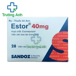 Estor 40mg - Thuốc điều trị trào ngược dạ dày, tá tràng của Sandoz