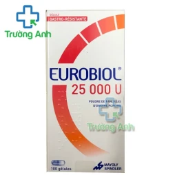 Eurobiol 25000U - Thuốc điều trị chứng thiếu hụt enzyme tuyến tụy