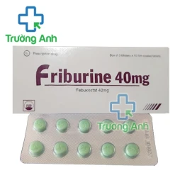 Friburine 40mg - Thuốc điều trị tăng acid uric máu mãn tính của Pymepharco