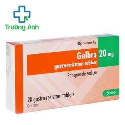 Gelbra 20mg Gastro-resistant tablets - Thuốc điều trị loét dạ dày tá tràng hiệu quả
