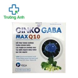 Ginko Gaba Max Q10 Vega - Hỗ trợ tăng cường tuần hoàn máu não