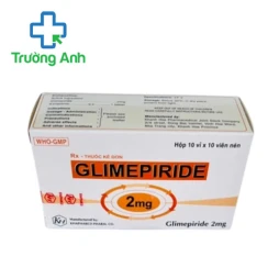 Glimepiride 2mg Khapharco - Thuốc điều trị đái tháo đường tuýp 2