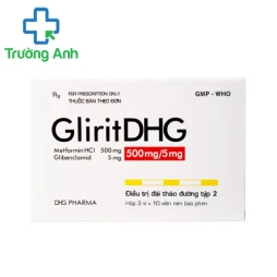 GliritDHG 500mg/5mg - Thuốc điều trị đái tháo đường hiệu quả