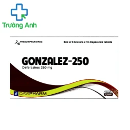 Gonzalez-250 - Thuốc điều trị ngộ độc sắt và thải sắt hiệu quả