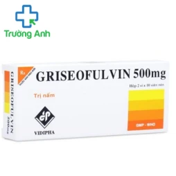 Griseofulvin 500mg Vidipha - Thuốc điều trị các bệnh nấm ngoài da hiệu quả 