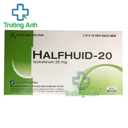 Halfhuid 20mg - Thuốc điều trị trứng cá nặng hiệu quả