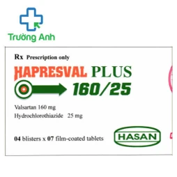 Hapresval plus 160/25 - Thuốc điều trị cao huyết áp hiệu quả của Hasan
