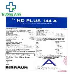 HD Plus 144 A - Dung dịch giúp thẩm phân máu hiệu quả của B. Braun