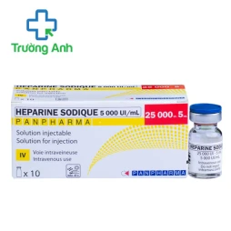Heparine Sodique Panpharma 5000 U.I./ml - Thuốc điều trị thuyên tắc động mạch