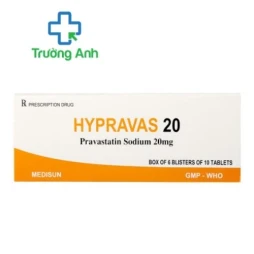 HYPRAVAS 20 - Thuốc điều trị tăng cholesterol máu và xơ vữa động mạch