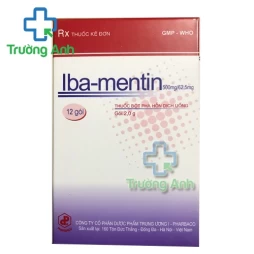 Iba-Mentin 500mg/62,5mg (bột) - Thuốc điều trị nhiễm khuẩn hiệu quả của Pharbaco