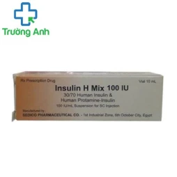 Insulin H Mix Inj.100IU/ml 10ml - Thuốc điều trị bệnh tiểu đường hiệu quả của Ai Cập