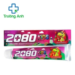 Kem đánh răng 2080 Kids Strawberry 80gr - Ngăn ngừa sâu răng cho trẻ