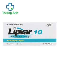 Lipvar 10 DHG Pharma - Thuốc điều trị tăng cholesterol máu hiệu quả