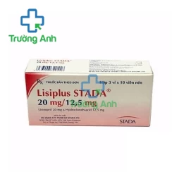 Lisiplus Stada 20mg/12,5mg - Thuốc điều trị tăng huyết áp nguyên phát